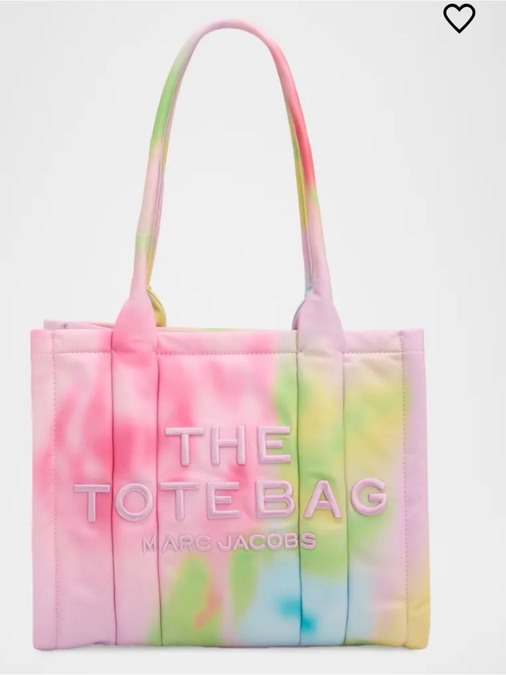 Marc Jacobs Pastel Tie-Dye Logo Tote in Pink, Green & Blue